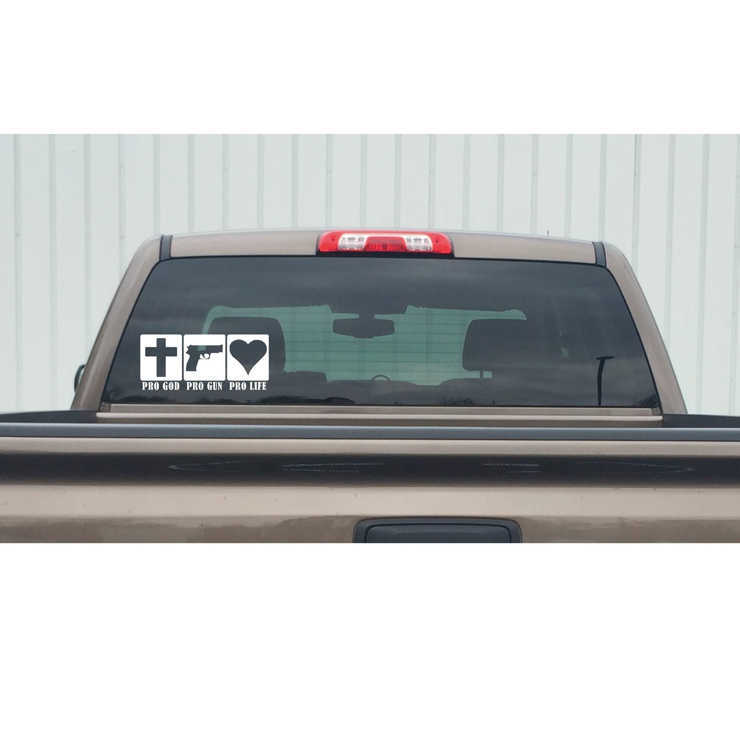 Pro God Decal - Pro God Pro Gun Pro Life Decal – Conservative Patriotic Sticker – 7593